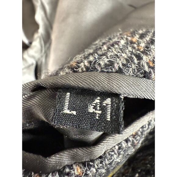 Woodmere Sz 41L Wool Career Notched Blazer Jacket Gray Long Sleeve Button Lined - Picture 9 of 10